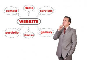 website menu layout